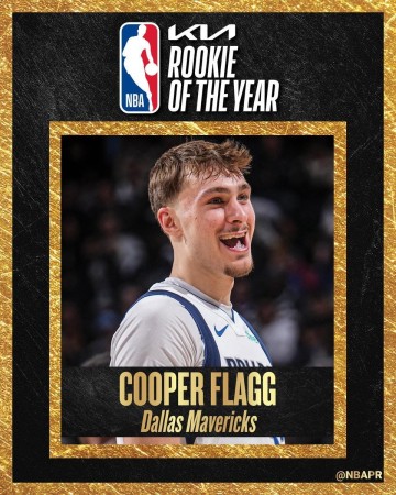 kaiyun-NBA官方：弗拉格当选25-26赛季最佳新秀